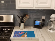 Load image into Gallery viewer, Fawn Boxer USA American Glass Cutting Boards – Durable, Decorative Kitchen Art Large