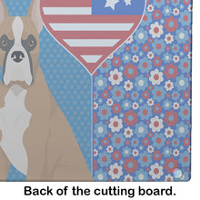 Load image into Gallery viewer, Fawn Boxer USA American Glass Cutting Boards – Durable, Decorative Kitchen Art Large