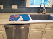Load image into Gallery viewer, White Boxer USA American Dish Drying Mat – Absorbent, Artistic Kitchen Essentials