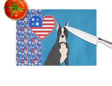 Load image into Gallery viewer, Black Boxer USA American Glass Cutting Boards – Durable, Decorative Kitchen Art Large