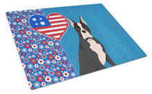 Load image into Gallery viewer, Black Boxer USA American Glass Cutting Boards – Durable, Decorative Kitchen Art Large