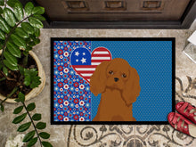 Load image into Gallery viewer, Ruby Cavalier Spaniel USA American Doormat - 24x36 Decorative Floor Mat – Indoor/Outdoor Rug with Artistic Flair