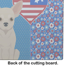 Load image into Gallery viewer, Fawn Chihuahua USA American Glass Cutting Boards – Durable, Decorative Kitchen Art Large