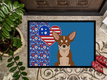 Load image into Gallery viewer, Red and White Chihuahua USA American Doormat - 24x36 Decorative Floor Mat – Indoor/Outdoor Rug with Artistic Flair