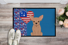 Load image into Gallery viewer, Cream Chihuahua USA American Doormat - 24x36 Decorative Floor Mat – Indoor/Outdoor Rug with Artistic Flair