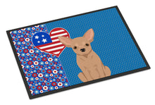 Load image into Gallery viewer, Cream Chihuahua USA American Doormat - 24x36 Decorative Floor Mat – Indoor/Outdoor Rug with Artistic Flair