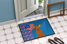 Load image into Gallery viewer, Red Chihuahua USA American Doormat - 24x36 Decorative Floor Mat – Indoor/Outdoor Rug with Artistic Flair