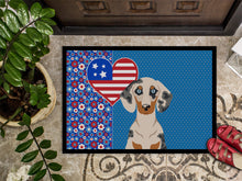 Load image into Gallery viewer, Cream Dapple Dachshund USA American Doormat - 24x36 Decorative Floor Mat – Indoor/Outdoor Rug with Artistic Flair