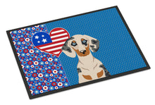 Load image into Gallery viewer, Cream Dapple Dachshund USA American Doormat - 24x36 Decorative Floor Mat – Indoor/Outdoor Rug with Artistic Flair