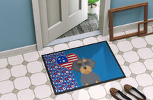 Load image into Gallery viewer, Wirehair Blue and Tan Dachshund USA American Doormat - 24x36 Decorative Floor Mat – Indoor/Outdoor Rug with Artistic Flair