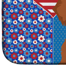 Load image into Gallery viewer, Wirehair Red Dachshund USA American Dish Drying Mat – Absorbent, Artistic Kitchen Essentials