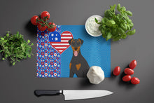 Load image into Gallery viewer, Natural Ear Black and Tan Doberman Pinscher USA American Glass Cutting Boards – Durable, Decorative Kitchen Art Large