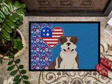 Load image into Gallery viewer, Brindle English Bulldog USA American Doormat - 24x36 Decorative Floor Mat – Indoor/Outdoor Rug with Artistic Flair