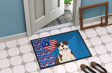 Load image into Gallery viewer, Brindle English Bulldog USA American Doormat - 24x36 Decorative Floor Mat – Indoor/Outdoor Rug with Artistic Flair