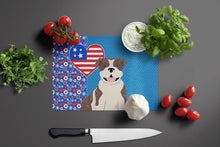 Load image into Gallery viewer, Brindle English Bulldog USA American Glass Cutting Boards – Durable, Decorative Kitchen Art Large