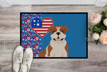 Load image into Gallery viewer, Red English Bulldog USA American Doormat - 24x36 Decorative Floor Mat – Indoor/Outdoor Rug with Artistic Flair