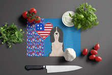 Load image into Gallery viewer, Black English Springer Spaniel USA American Glass Cutting Boards – Durable, Decorative Kitchen Art Large