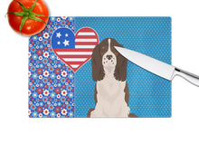Load image into Gallery viewer, Liver English Springer Spaniel USA American Glass Cutting Boards – Durable, Decorative Kitchen Art Large