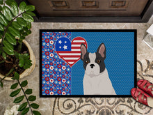 Load image into Gallery viewer, Black and White French Bulldog USA American Doormat - 24x36 Decorative Floor Mat – Indoor/Outdoor Rug with Artistic Flair