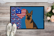 Load image into Gallery viewer, Black and Tan German Shepherd USA American Doormat - 24x36 Decorative Floor Mat – Indoor/Outdoor Rug with Artistic Flair