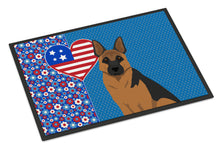 Load image into Gallery viewer, Black and Tan German Shepherd USA American Doormat - 24x36 Decorative Floor Mat – Indoor/Outdoor Rug with Artistic Flair
