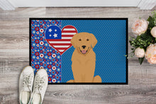 Load image into Gallery viewer, Gold Golden Retriever USA American Doormat - 24x36 Decorative Floor Mat – Indoor/Outdoor Rug with Artistic Flair