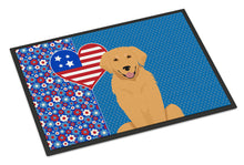 Load image into Gallery viewer, Gold Golden Retriever USA American Doormat - 24x36 Decorative Floor Mat – Indoor/Outdoor Rug with Artistic Flair