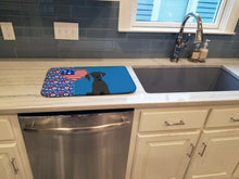 Load image into Gallery viewer, Black Great Dane USA American Dish Drying Mat – Absorbent, Artistic Kitchen Essentials