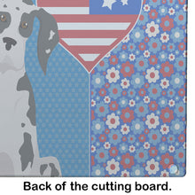 Load image into Gallery viewer, Harlequin Great Dane USA American Glass Cutting Boards – Durable, Decorative Kitchen Art Large