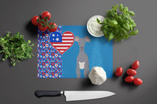 Load image into Gallery viewer, Gray Italian Greyhound USA American Glass Cutting Boards – Durable, Decorative Kitchen Art Large