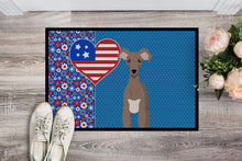 Load image into Gallery viewer, Fawn Italian Greyhound USA American Doormat - 24x36 Decorative Floor Mat – Indoor/Outdoor Rug with Artistic Flair