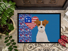 Load image into Gallery viewer, Brown White Wirehair Jack Russell Terrier USA American Doormat - 24x36 Decorative Floor Mat – Indoor/Outdoor Rug with Artistic Flair