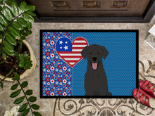 Load image into Gallery viewer, Black Labrador Retriever USA American Doormat - 24x36 Decorative Floor Mat – Indoor/Outdoor Rug with Artistic Flair