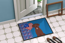 Load image into Gallery viewer, Chocolate Labrador Retriever USA American Doormat - 24x36 Decorative Floor Mat – Indoor/Outdoor Rug with Artistic Flair