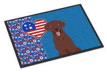 Load image into Gallery viewer, Chocolate Labrador Retriever USA American Doormat - 24x36 Decorative Floor Mat – Indoor/Outdoor Rug with Artistic Flair