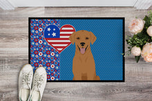 Load image into Gallery viewer, Red Fox Labrador Retriever USA American Doormat - 24x36 Decorative Floor Mat – Indoor/Outdoor Rug with Artistic Flair