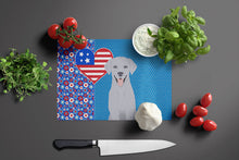 Load image into Gallery viewer, Silver Labrador Retriever USA American Glass Cutting Boards – Durable, Decorative Kitchen Art Large
