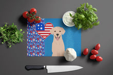 Load image into Gallery viewer, Yellow Labrador Retriever USA American Glass Cutting Boards – Durable, Decorative Kitchen Art Large