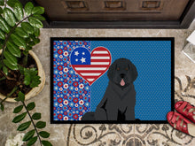 Load image into Gallery viewer, Black Newfoundland USA American Doormat - 24x36 Decorative Floor Mat – Indoor/Outdoor Rug with Artistic Flair