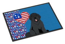 Load image into Gallery viewer, Black Newfoundland USA American Doormat - 24x36 Decorative Floor Mat – Indoor/Outdoor Rug with Artistic Flair