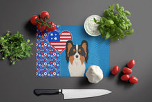 Load image into Gallery viewer, Tricolor Papillon USA American Glass Cutting Boards – Durable, Decorative Kitchen Art Large