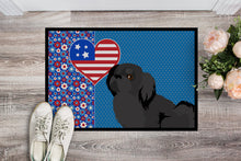 Load image into Gallery viewer, Black Pekingese USA American Doormat - 24x36 Decorative Floor Mat – Indoor/Outdoor Rug with Artistic Flair