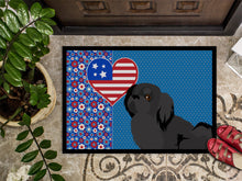 Load image into Gallery viewer, Black Pekingese USA American Doormat - 24x36 Decorative Floor Mat – Indoor/Outdoor Rug with Artistic Flair