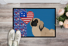 Load image into Gallery viewer, Cream Pekingese USA American Doormat - 24x36 Decorative Floor Mat – Indoor/Outdoor Rug with Artistic Flair