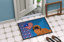 Load image into Gallery viewer, Red Pekingese USA American Doormat - 24x36 Decorative Floor Mat – Indoor/Outdoor Rug with Artistic Flair
