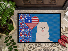 Load image into Gallery viewer, White Pomeranian USA American Doormat - 24x36 Decorative Floor Mat – Indoor/Outdoor Rug with Artistic Flair