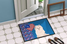 Load image into Gallery viewer, White Pomeranian USA American Doormat - 24x36 Decorative Floor Mat – Indoor/Outdoor Rug with Artistic Flair