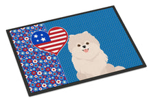 Load image into Gallery viewer, White Pomeranian USA American Doormat - 24x36 Decorative Floor Mat – Indoor/Outdoor Rug with Artistic Flair