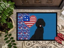 Load image into Gallery viewer, Standard Black Poodle USA American Doormat - 24x36 Decorative Floor Mat – Indoor/Outdoor Rug with Artistic Flair