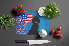 Load image into Gallery viewer, Standard Black Poodle USA American Glass Cutting Boards – Durable, Decorative Kitchen Art Large
